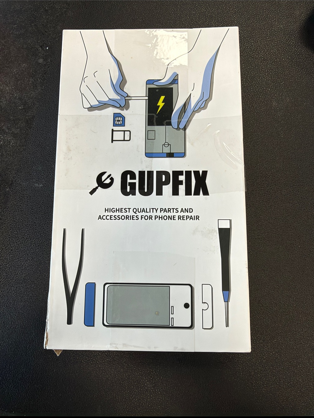 Screen Protector & Repair Tool Kit - White and Blue